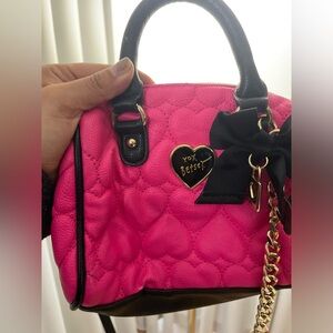 Mini crossover bag - hot pink